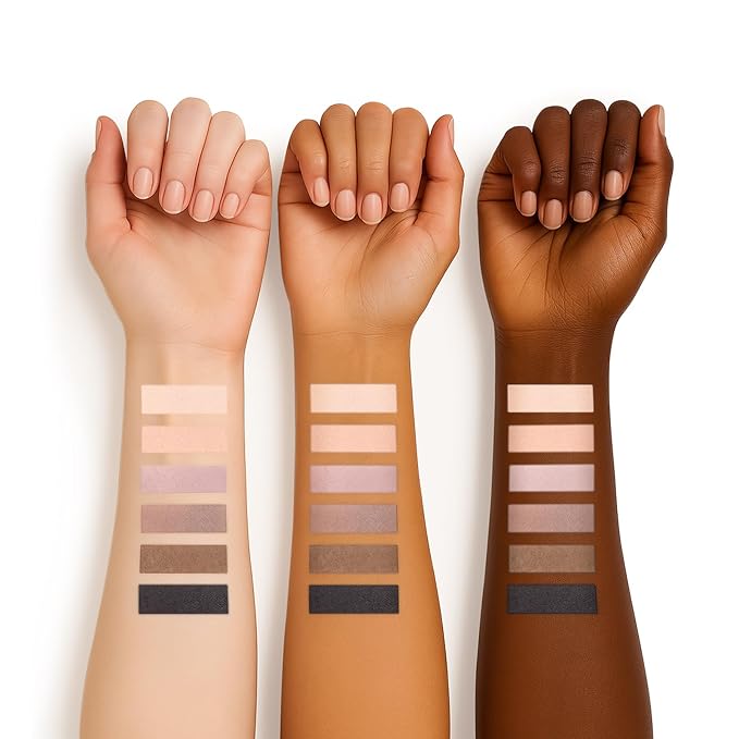 6 Colors Mini Naked Eyeshadow Makeup Palette with Brush Neutral Nude Smoky Eye Shadow Taupe & Brown Matte Make Up Pallet with Mirror Highly Pigmented Long Lasting Waterproof Travel Size Gift Kit-Velvo Beauty