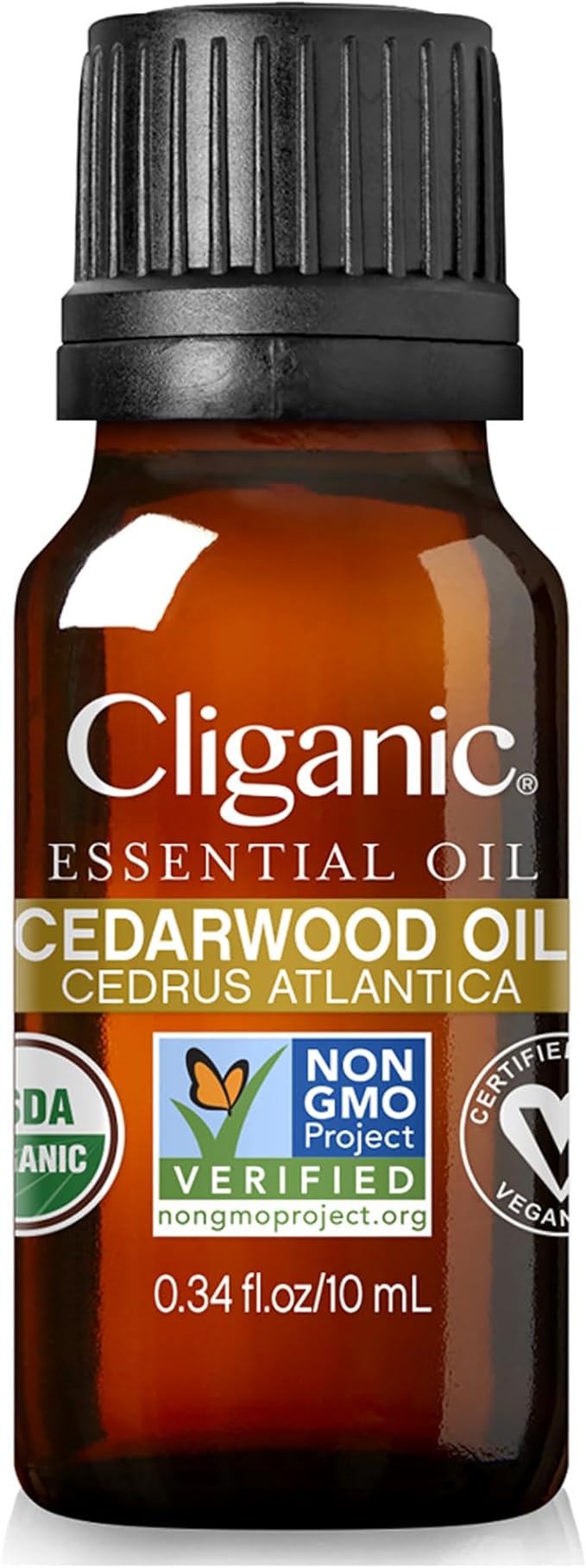 Cliganic Organic Cedarwood Essential Oil - 100% Pure Natural Undiluted, for Aromatherapy Diffuser | Non-GMO Verified (Packaging May Vary)-Velvo Beauty