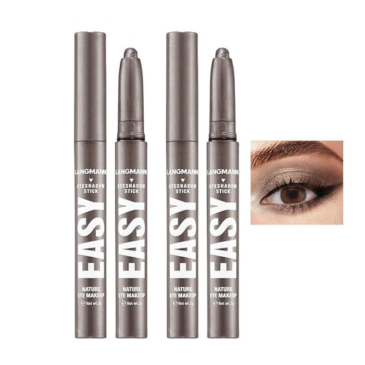 Jolilab Eyeshadow Stick Set, 2 PCS Matte Professional Bright-Colored Contouring and Highlight Eyeshadow Stick, Cream Waterproof Long Lasting High Pigmented Eye Shadow. (2, 21+21 2pcs)-Velvo Beauty