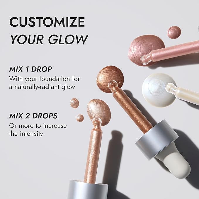 COVER FX Custom Enhancer Drops - Blossom: Soft Pink Finish - 15mL - Radiant Glow - Liquid Highlighter-Velvo Beauty