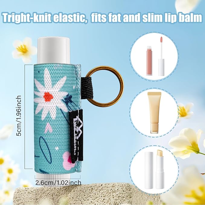 WK IEASON Lip Balm Holder Keychain Bulk Chapstick Holder Key chain-Velvo Beauty