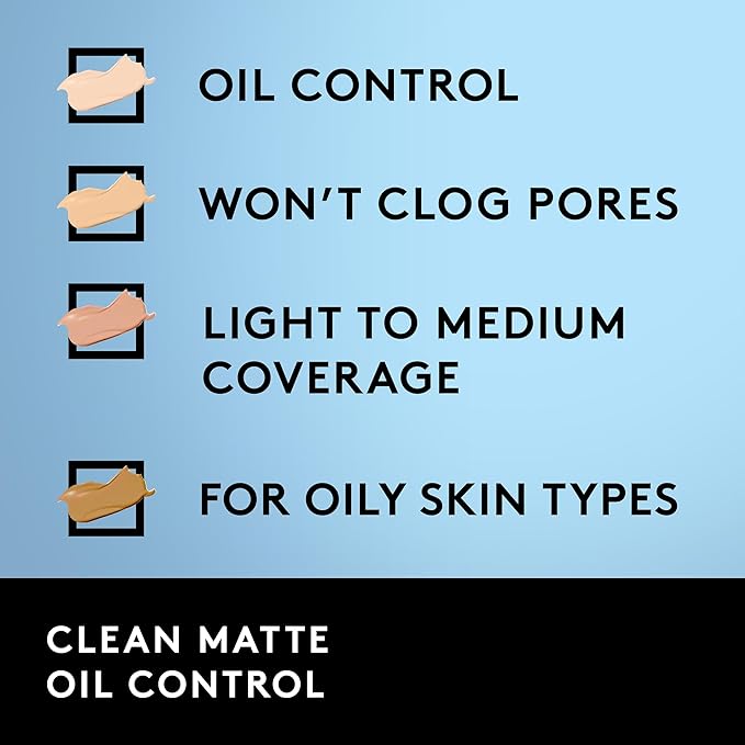 Covergirl Clean Liquid Foundation - 110 By for Women - Foundation, Classic Ivory, 0.25 Ounce-Velvo Beauty