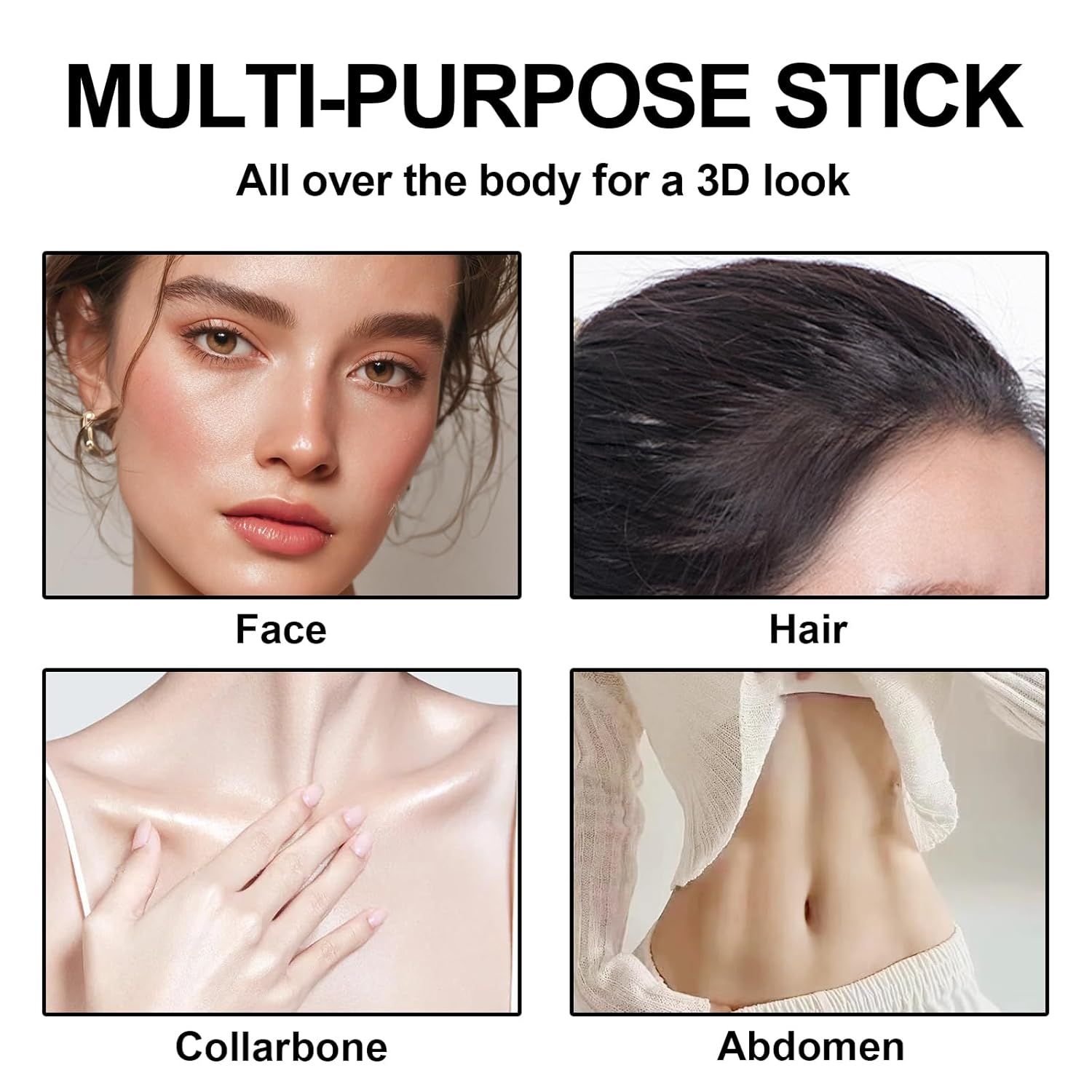 3Pcs Cream Contour Stick Makeup Kit, Shades with Highlighter, Blush and Bronzer Contour Stick for Sculpt the Cheeks, Long Lasting, Waterproof, Matte & Dewy Finish LIGHT FAIR(8+10+12)-Velvo Beauty