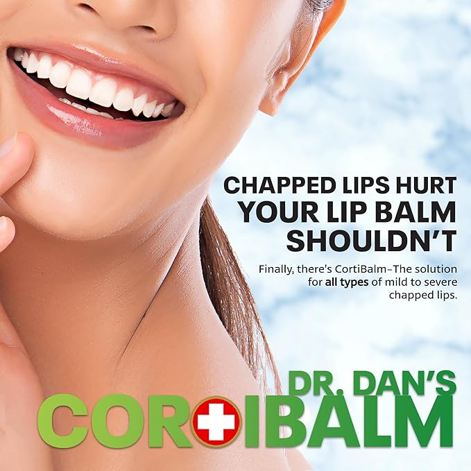 Dr. Dan's Cortibalm Jar - 1 Pack - for Dry Cracked Lips - Healing Lip Balm Jar for Severely Chapped Lips - Designed for Men, Women and Children -Velvo Beauty