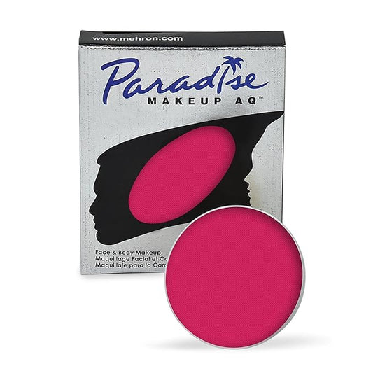 Mehron Makeup Paradise Makeup AQ Refill Size | Stage & Screen, Face & Body Painting, Beauty, Cosplay, and Halloween | Water Activated Face Paint, Body Paint, Cosplay Makeup .25 oz (7 ml) (DARK PINK)-Velvo Beauty
