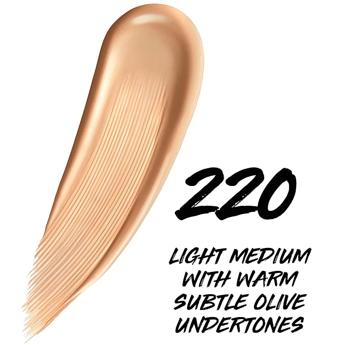 Maybelline Super Stay Up to 24HR Skin Tint, Radiant Light-to-Medium Coverage Foundation, Makeup Infused With Vitamin C, 220, 1 Count-Velvo Beauty
