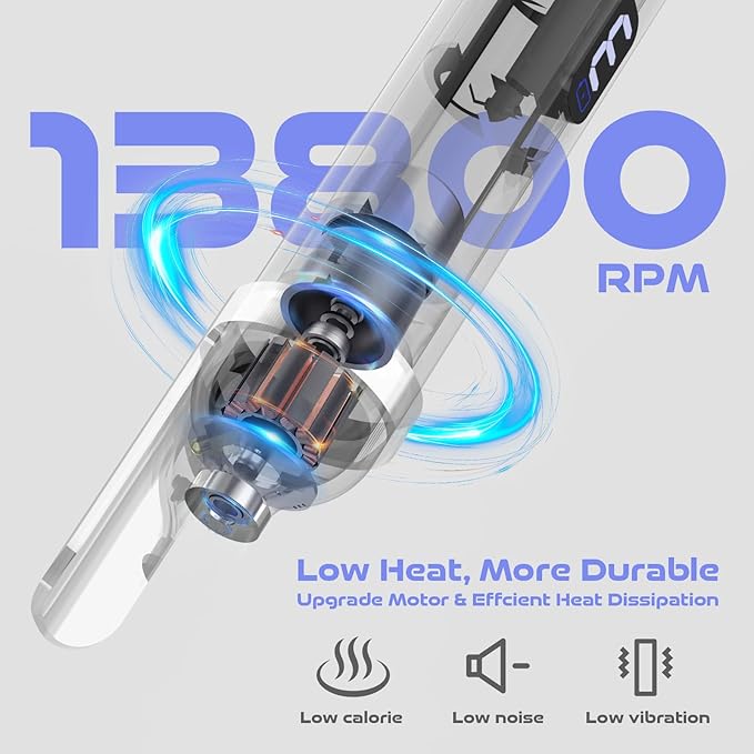 Electric Nail Drill, Cordless Drill, Portable Nail File Kit for Thick Toenails, Nail Dril Machine Professional Manicure Pedicure for Hand Natural Nails Care (White)-Velvo Beauty