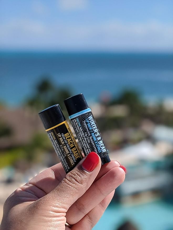 Walton Wood Farm Lip Balm Trio (Beach Babe) Pineapple Flavor 100% All-Natural, Vegetarian Friendly, and Paraben-Free-Velvo Beauty