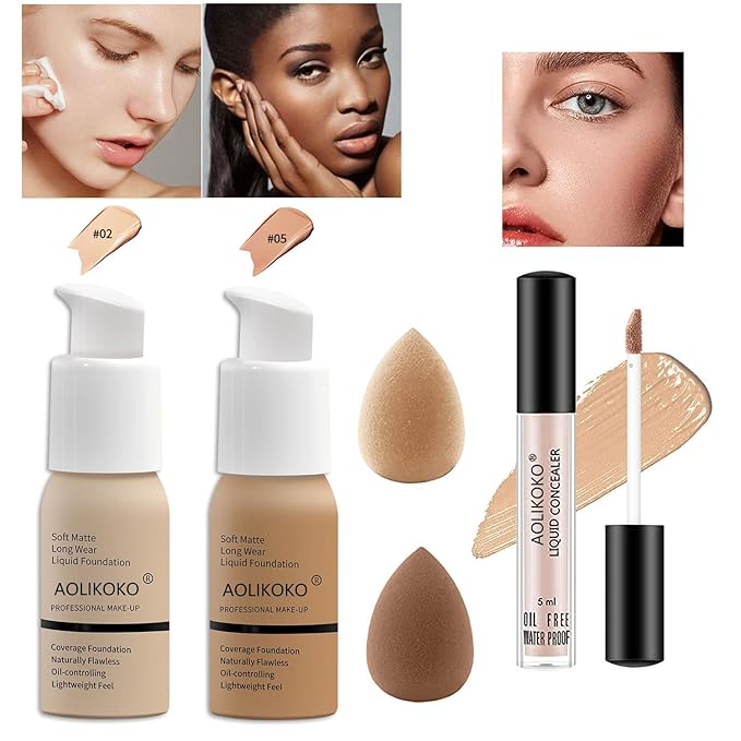 12-Color Pro Makeup Kit for Women - Eyeshadow, Foundation, Lipstick, Blush, Brushes, Eyeliner Stamp-Velvo Beauty