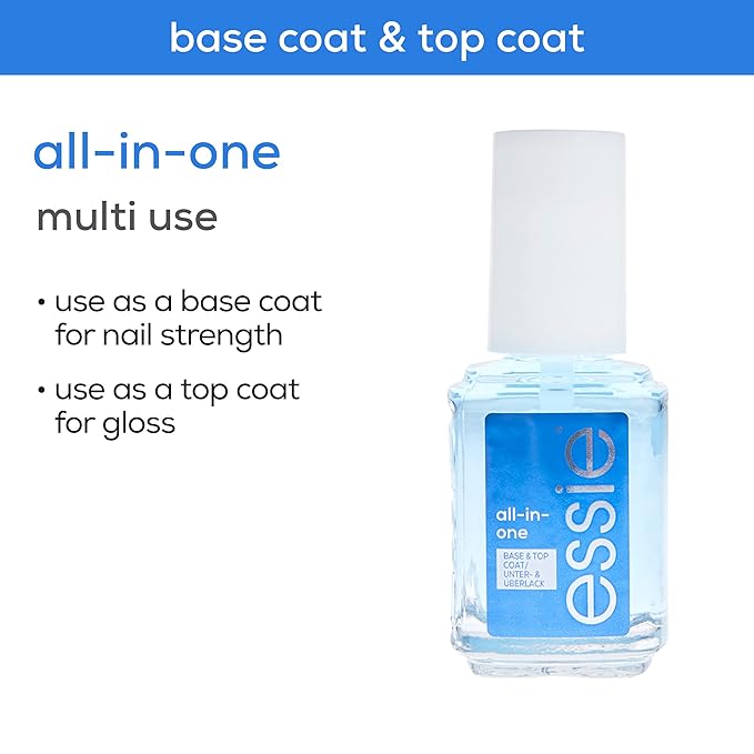 Essie Nail Polish White Mani Kit, Blanc, White Nail Polish + All-In-One Base Coat + Top Coat + Strengthener, Gifts For Women And Men, 0.46 Fl Oz Each-Velvo Beauty