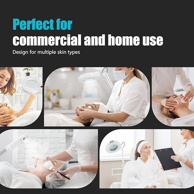 Professional 4in1 Ozone Face Steamer for Deep Hydration with Magnifying Lamp, High Frequency Galvanic for Beauty Spa Shop-Velvo Beauty