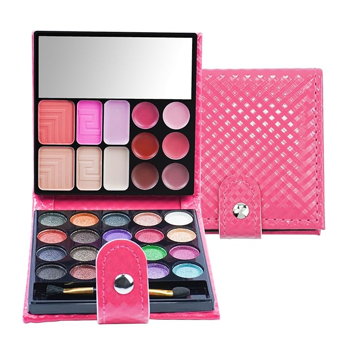 All-in-one Holiday Makeup Gift Set | Full Makeup Kit for Women Essential Starter Bundle Include 20 Highly Pigmented Shimmer Eyeshadow Palette,3 Blush,3 Face Powder, 6 Lipgloss, Brush-Velvo Beauty