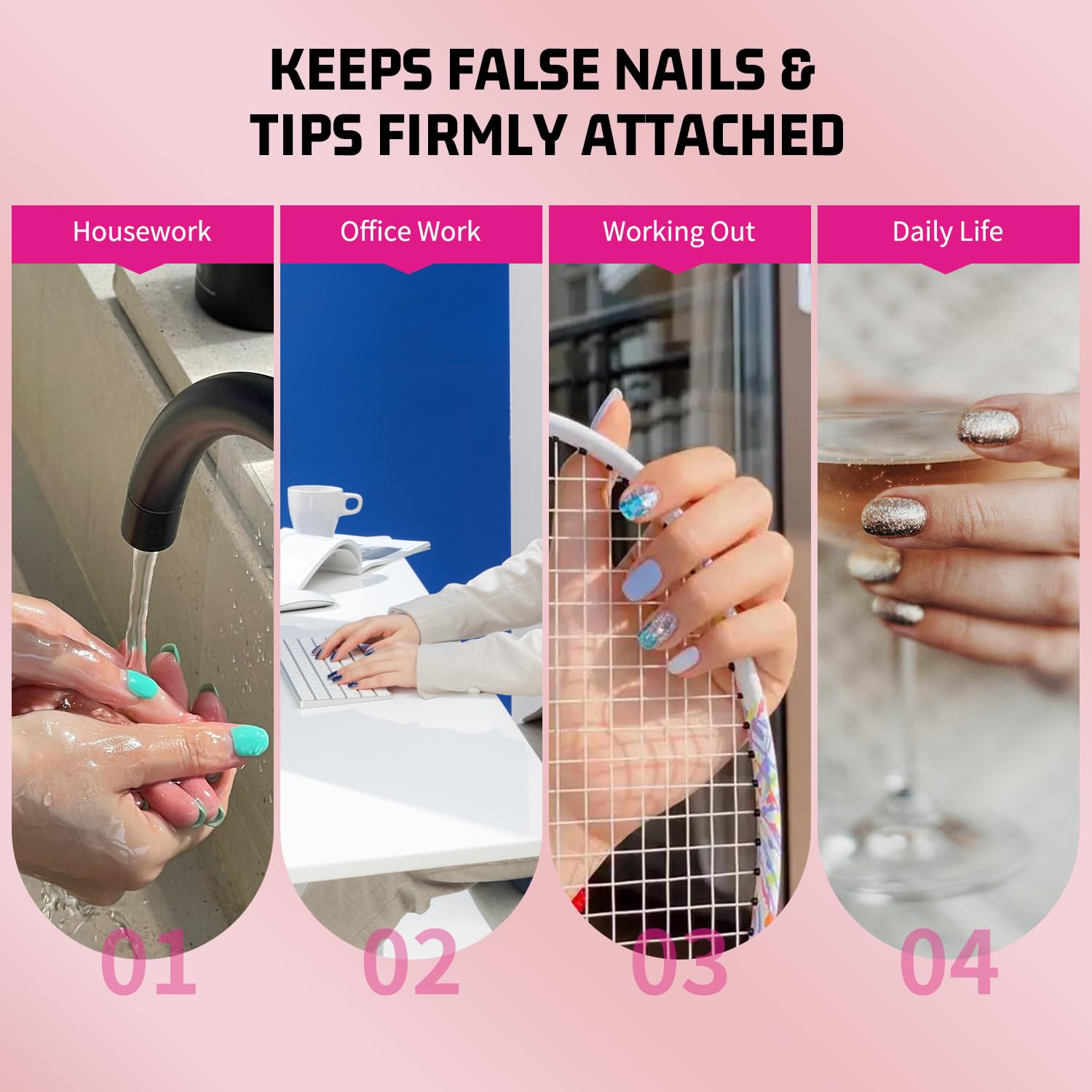 15g Semi Solid Nail Glue with 15g Remover for Press On Nails Tips Gel Nail Glue No Need for UV Lamp Quick Drying a Long Lasting Fake Acrylic Nail-Velvo Beauty