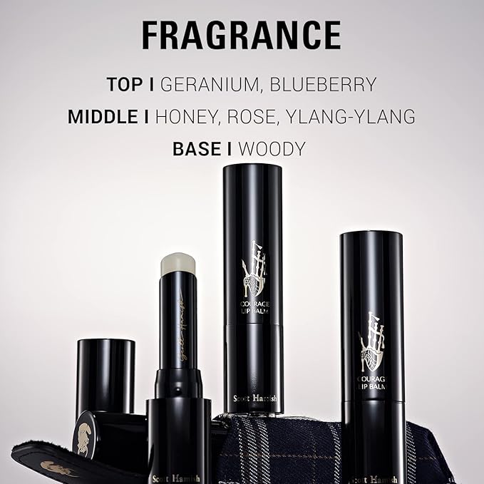 Courage Lip Balm & Case Gift Set - Pure Cowhide Leather Chapstick Holder with Hydrating Lip Balm for Dry Cracked Lips - Flavored Lip Balm & Lip Balm Holder Gift Set for Men-Velvo Beauty