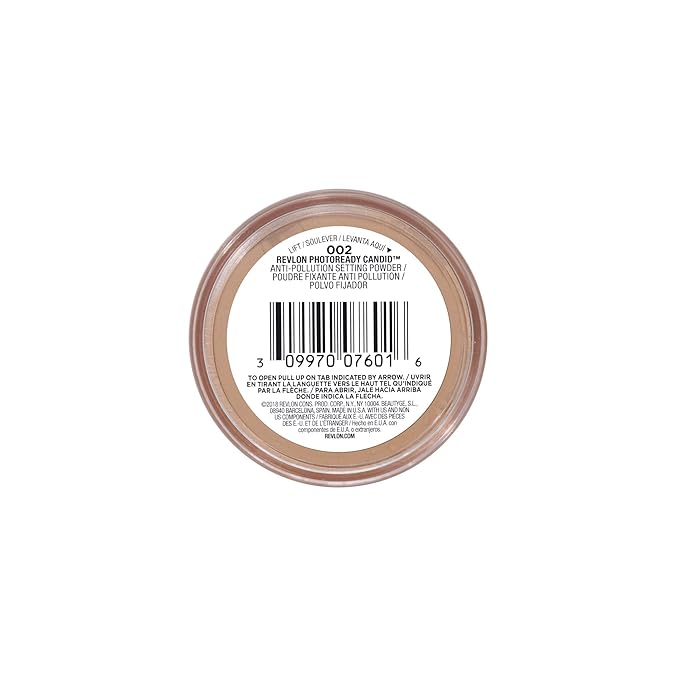 Revlon PhotoReady Candid Setting Powder, with Anti-Pollution, Antioxidant Ingredients, without Parabens, Pthalates and Fragrances; Shade 002 .34 Fluid Oz-Velvo Beauty