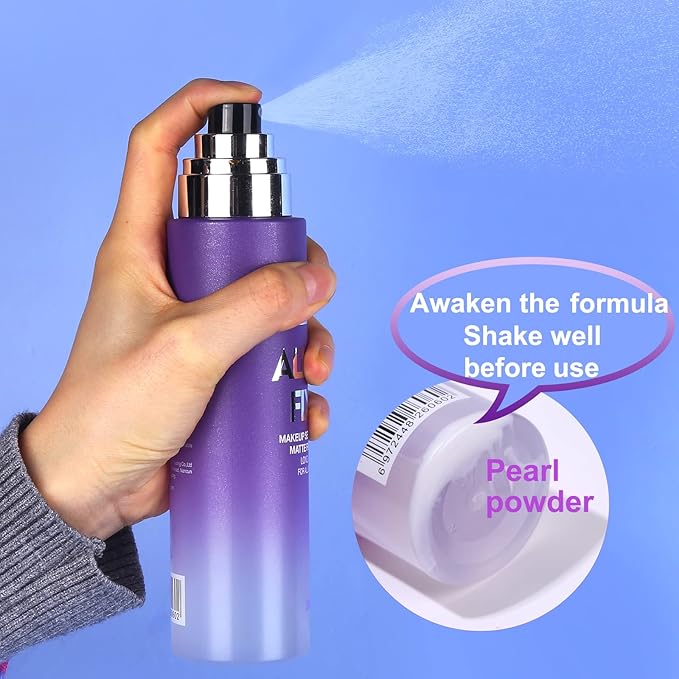 UCANBE Makeup Setting Spray + Face Primer + Make Up Sponge, Gel-Based Hydrating Primer, Lightweight, Long Lasting Matte Finishing Spray,Beauty Blender Set-Velvo Beauty