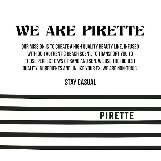 PIRETTE Fragrance Oil Roll On, Beach-Inspired, Long Lasting Perfume Oil with Notes of Fresh Green Coconut, Surf Wax & Sunscreen, Daily Rollerball Perfume for Women, 0.5 fl oz-Velvo Beauty