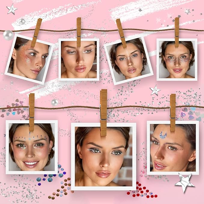 Euphoria makeup kit with glitter and gems/Professional makeup set-Velvo Beauty