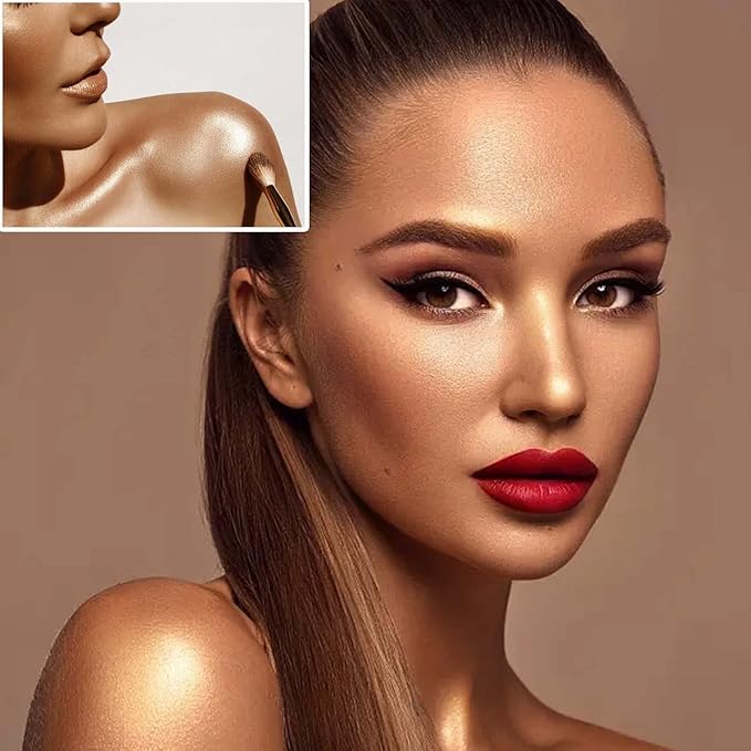 Body Luminizer Liquid Illuminator, Bronze Gold, Skin Foundation Concealer, All Skin Types-Velvo Beauty