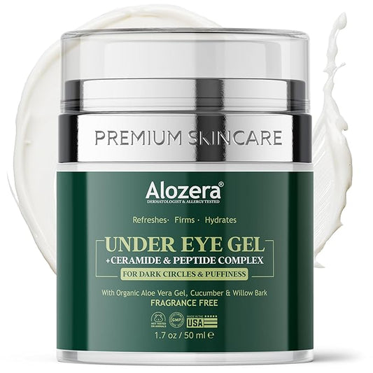 Under Eye Gel - Premium Anti Aging Eye Cream for Dark Circles & Puffiness, Treatment On, Eye Bags Gone, Brightness Glows, 1.7 oz.-Velvo Beauty