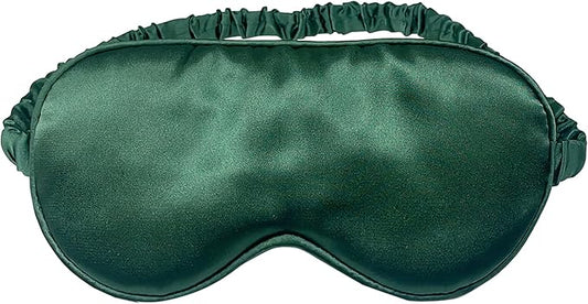 Silk Eye mask for Sleeping Light Blocking for Bedroom, Plane Travel Satin Sleep mask Women Mens,Blackout to Help You deep Sleep (Green)-Velvo Beauty