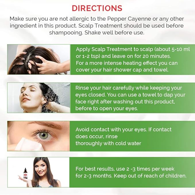 Saw Palmetto & Cayenne Hair Serum, Hair Growth Oil. Made in USA-Velvo Beauty