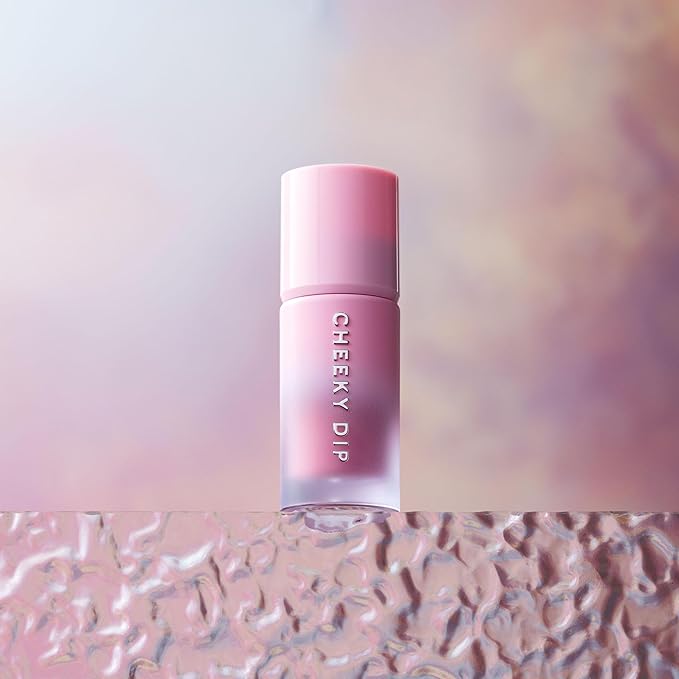 W7 Cheeky Dip Liquid Blusher - Pigmented Colour For Cheek Makeup - Satin Matte Finish - Lustful (Pink)-Velvo Beauty