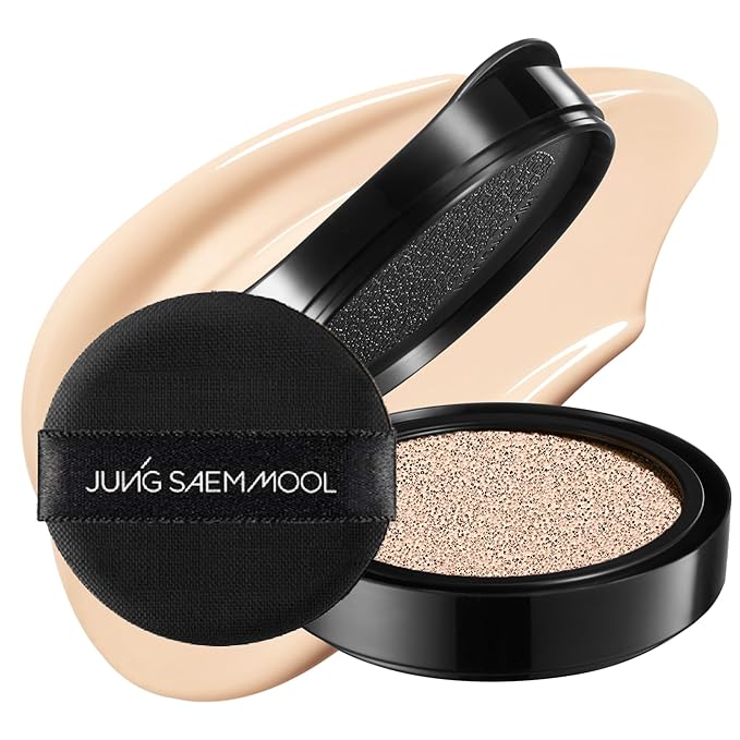 JUNG SAEM MOOL Essential Skin Nuder Cushion 17 Fair Pink 0.49 Fl Oz (Refill Only, SPF 50 Broad Spectrum) | Natural Radiant Finish, Lightweight Hydration, Korean Cushion Foundation-Velvo Beauty