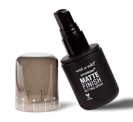 wet n wild Photo Focus Setting Mist, Up to 24HR Wear, Lightweight & Nourishing Aloe Formula Suitable for All Skin Types, Cruelty-Free & Vegan - Matte Appeal-Velvo Beauty