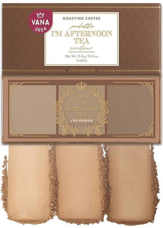 I'm Meme Palette - Afternoon Tea Contour | Roasting Coffee, Bronzer Palette for Face & Cheeks, Matte Powder Bronzer, Natural Makeup, Buildable Coverage, Light to Medium, For Warm Tone Skin, 0.4 Oz-Velvo Beauty