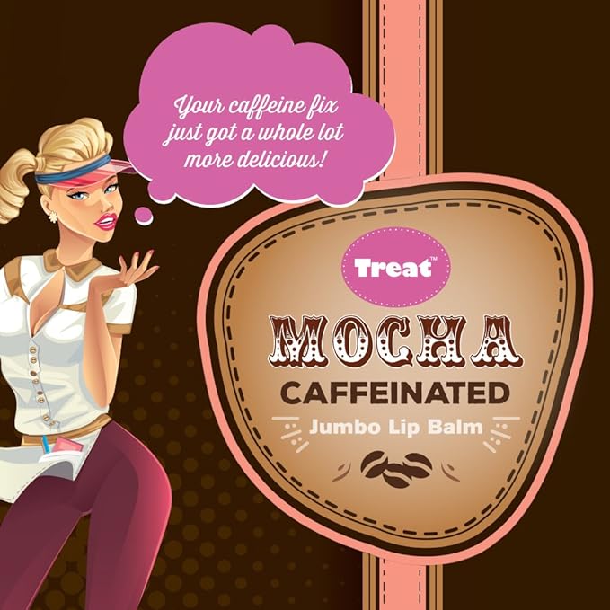 TREAT Jumbo Lip Balm - Mocha, Organic & Cruelty Free (.50 OZ)-Velvo Beauty