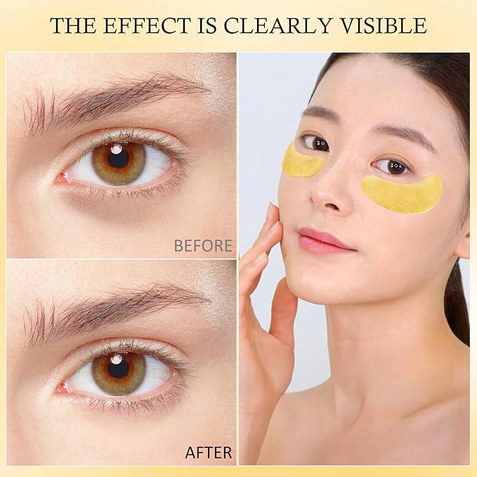 Under Eye Patches for Puffy Eyes and Dark Circles,24 Pcs Collagen Under Eye Mask Skin Care Products,Snail Mucin Eye Patches,Wrinkle Patches-Velvo Beauty