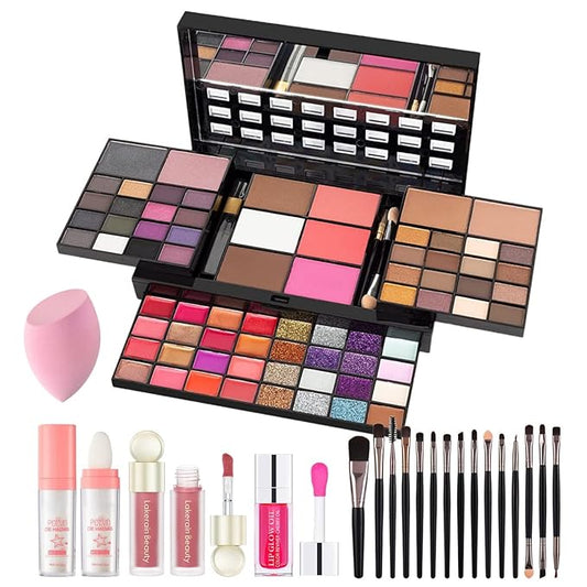 74 Colors Makeup Kit - Makeup Sets - Makeup palettes with 36 Eyeshadow - All in One Makeup Kit for Women and Girls Full Kit for Valentine's Day Gifts-Velvo Beauty