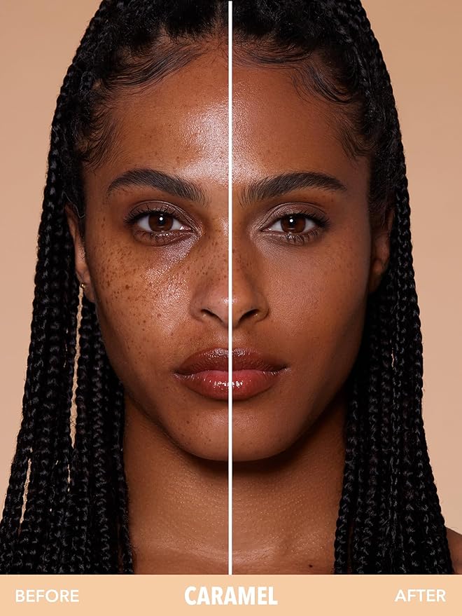 SHEGLAM SKin-Focus Full Coverage Powder Foundation Oil-Control Lightweight Face Pressed Powder Makeup-Caramel-Velvo Beauty