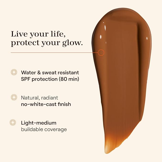 Live Tinted Hueguard Skin Tint SPF 50 - Tinted Mineral Sunscreen with Light-Medium Buildable Coverage With a Hydrating and Radiant Finish - Water and Sweat Resistant, 1.35 fl oz - Shade 04-Velvo Beauty