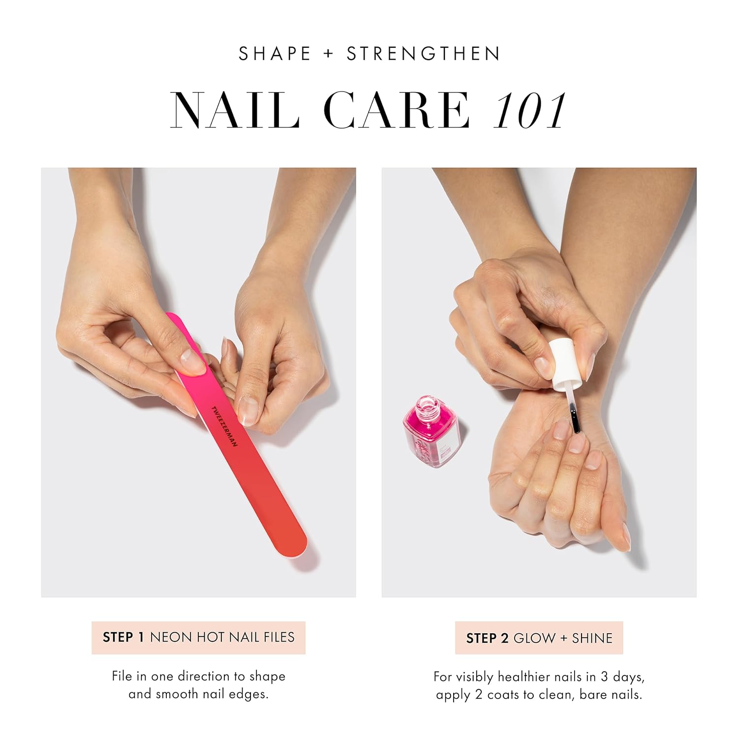 Dream Nail Length & Shape: HTR Glow & Shine , Neon Nail File Pack-Velvo Beauty