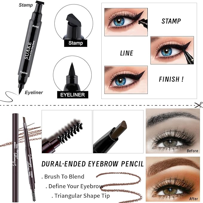 Makeup Set for Girls Teens Women, Makeup Present Set, Makeup Kit, Includes Eyeshadow Palette, Foundation, Blusher, Eyebrow Pencil, Eyeliner, Lip Gloss, Lip Oil, Makeup Brushes & Sponge-Velvo Beauty