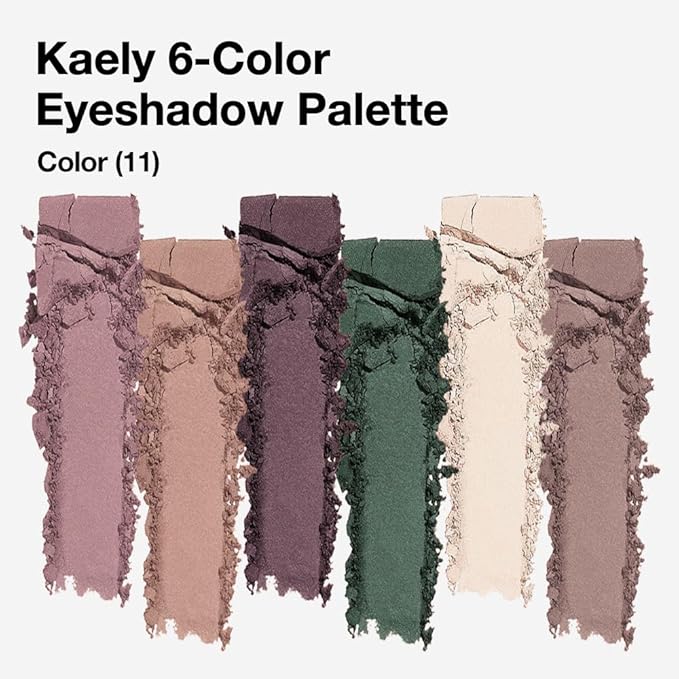 evpct 6 Colors Mauve Eyeshadow Palette, Mauve Taupe Rosy Brown Eggplant Purple Forest Green Vanilla Nude Brown Matte High Pigment Mini Travel Eye Shadow Palette Makeup for Older Women, Built in Mirror-Velvo Beauty