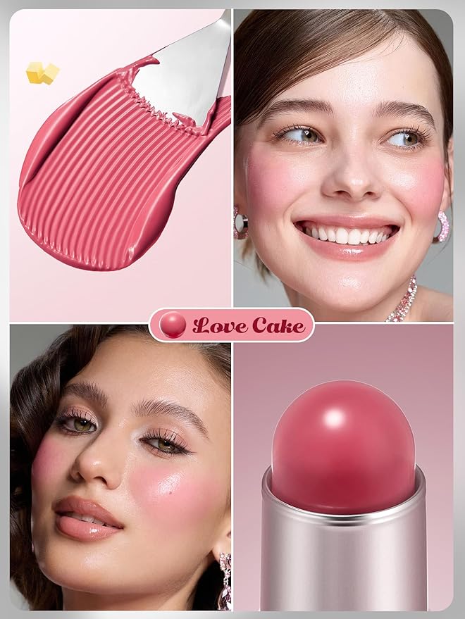 SHEGLAM Buttery Bliss Blush Stick Cream Milk Makeup Blush-Love Cake-Velvo Beauty