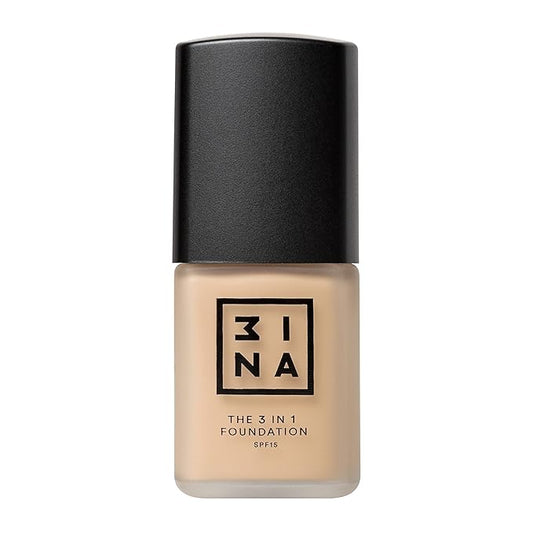 3INA The 3-In-1 Foundation 213 - Vegan Formula - Combination Of Primer, Concealer And Foundation - Medium Coverage - Natural Finish - Perfect For Covering Lines And Blemishes - Long Lasting - 1.01 Oz-Velvo Beauty