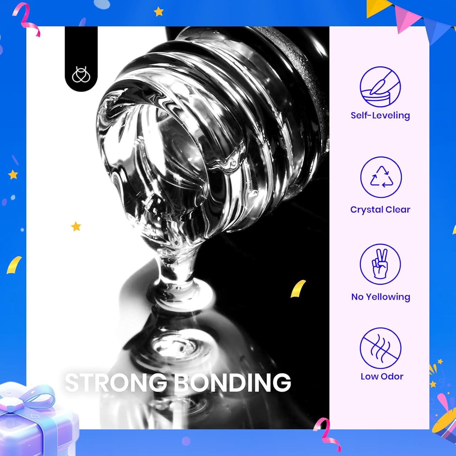 beetles Gel Polish 5 In 1 Nail Glue and Builder Nail Gel 7 in 1 Builder Strengthener Gel Clear Building Gel Hard Gel for Nails Builder Extension, Uv LED Lamp Nail Gel Gift for Women-Velvo Beauty