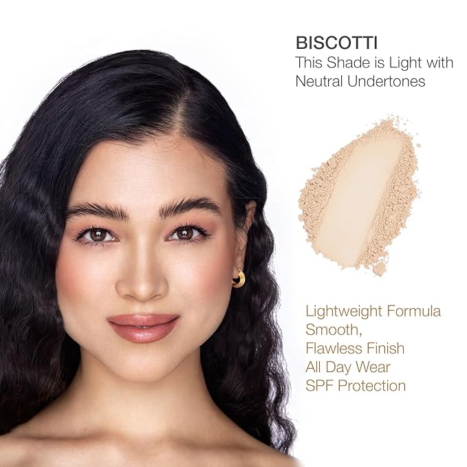 bellapierre Mineral Foundation SPF 15 - Loose Powder Foundation | Vegan & Cruelty Free Natural Makeup | Full Coverage Matte Finish | Hypoallergenic | Oil & Talc Free - 0.32 Oz - Biscotti-Velvo Beauty