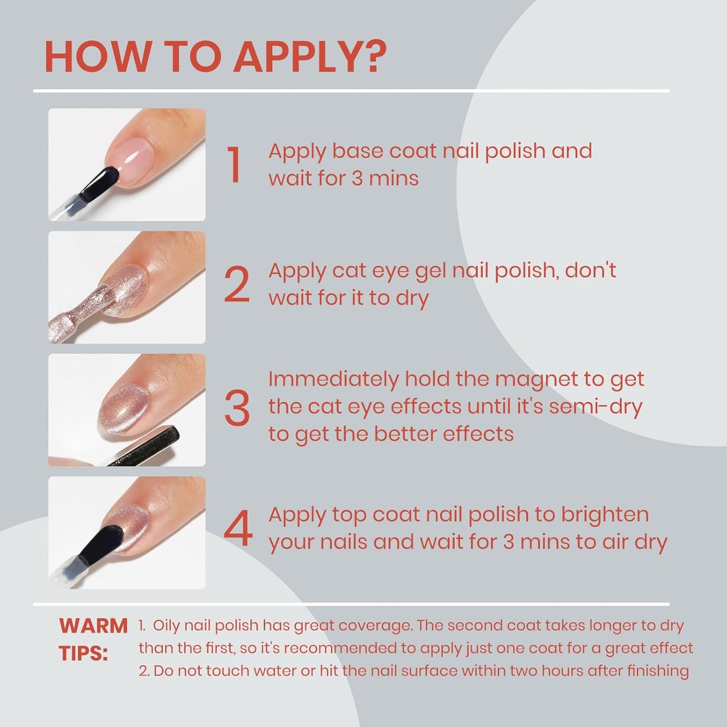 Aurora Silver Magnetic Nail Polish Non Gel with Magnet Quick Dry Cat Eye Nail Polish for Fingernail Air Drying Fast Lacquer Manicure Gift For Women Girls 16ml, 0.54fl oz-Velvo Beauty