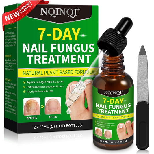 Nail Treatment, 7 Days Nail Treatment Extra Strength, Nail Liquid Maximum Strength - Ginger Nail Treatment Serum for Strengthen & Promote Nail Growth with Natural Plant Formula- 2PCS-Velvo Beauty