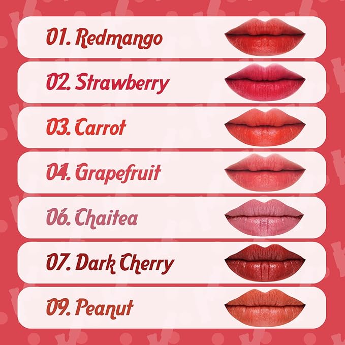 THESAEM Saemmul Mousse Candy Tint #4 Grapefruit Mousse - High Pigment Matte Finish Long Lasting Lip Stain with Honey Extracts to Hydrate Lips - Weightless & Smudge-Proof, 0.3 fl.oz.-Velvo Beauty