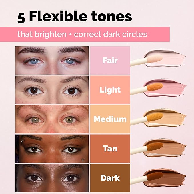 Elizabeth Mott Thank Me Later Under Eye Brightener & Primer – Hydrating Color Corrector for Dark Circles – Lightweight Concealer Base for Mature Skin, Fair Shade 5ml-Velvo Beauty