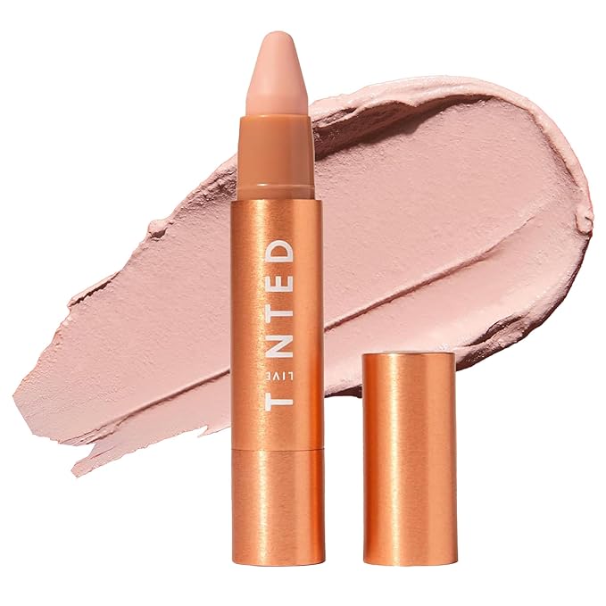 Live Tinted Huestick: All-over Color Corrector Multistick for Brighter, Balanced Skin, Works on Lips, Cheeks, And Eyes, Vitamins C+E Soothes, Heals & Nourishes Damaged Skin - Aura 3g / 0.1oz-Velvo Beauty