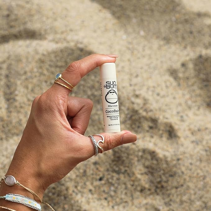 Sun Bum Piña Colada Cocobalm | Hydrating Lip Balm with Aloe | Hypoallergenic, Paraben Free, Silicone Free, | 0.15oz Stick (20-48058)-Velvo Beauty