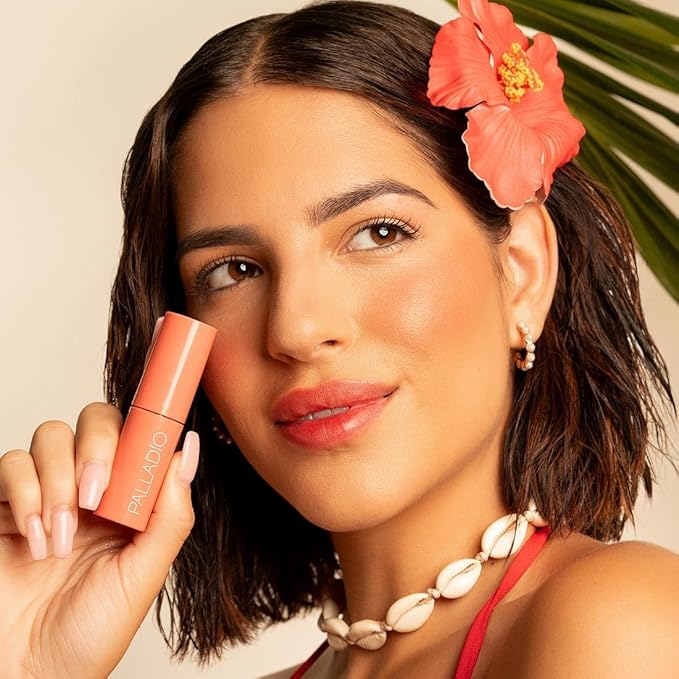 Palladio Jelly Tint, Liquid Stain for Cheeks & Lips, Vivid Color Lip Stain, Lightweight Non-Sticky and Transfer-proof, Natural Finish Makeup, Nude Berry-Velvo Beauty