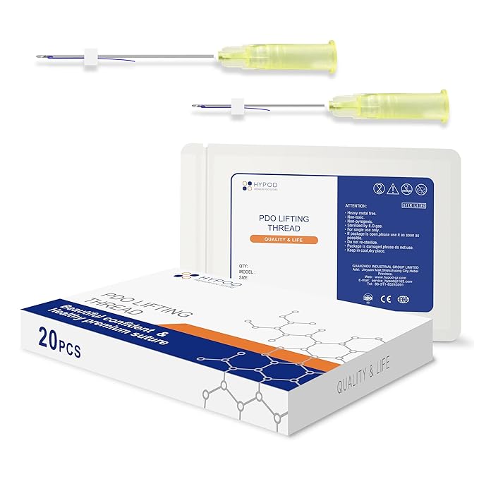 Pdo Lifting Thread, Pdo Threads Lift for Eyes, Helps Restore Skin's Firmness and Elasticity, and Improves Eye Wrinkles (20PCS-30G*25MM)-Velvo Beauty